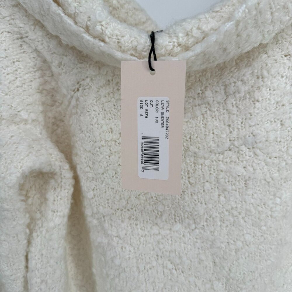 cinq a sept White Off-the-Shoulder Knit Sweater - Picture 3 of 6